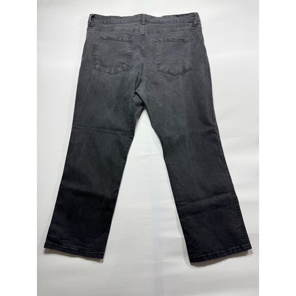 Vervet Women's Button Fly Straight Leg Black Denim Jeans - Size 18 (39x26.5) - Picture 3 of 5